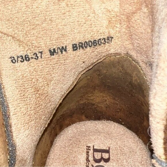 🌻NEW w.box Born "Varas" Brown Glazed Ginger Ankle Boots Size 6 - Picture 8 of 11